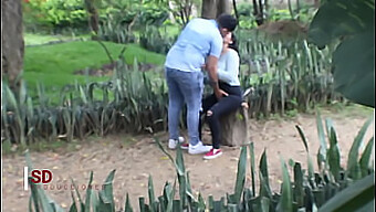 Observando En Secreto A Una Pareja En Un Parque Para El Porno Colombiano Amateur