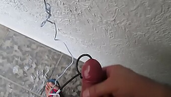 Solo Guy Reaches Orgasm Through Electroplay