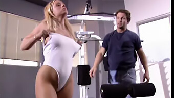 Gym Instructor Drills Blonde Bombshell With His Massive Tool