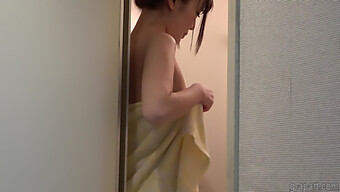 Japanese Schoolgirl Sarina Kurokawa'S Intimate Shower Moment Caught On Camera