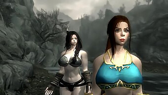 La Soirée De Jeu Skyrim De Jenna Et Lacey Se Transforme En Punition