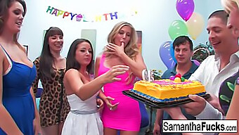 Samantha'S Birthday Bash: An Unbridled Group Sex Session