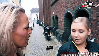 A Mature German Woman With Large Breasts Encounters A Younger Woman For Lesbian Intimacy