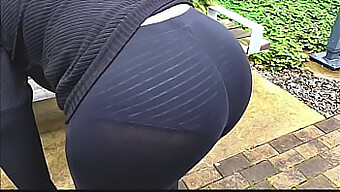 Outdoor Exhibitionist With A Curvy Ass