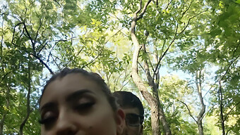 American Couple Enjoys Wild Sex In The Woods