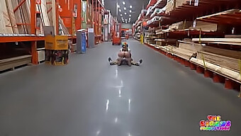 Interracial Hardcore Sex In A Hardware Store With A Clown And A Black Man