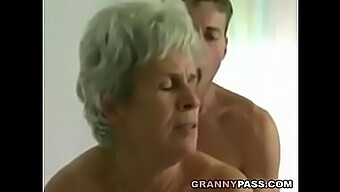 A Young Man Engages In Sexual Intercourse With An Elderly Woman Who Has Unshaven Genitalia