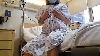 Horny Asian Patient Squirts In The Hospital Bed - Public