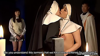 Two Asian Nuns Engage In Hardcore Scissoring With Each Other'S Genitals