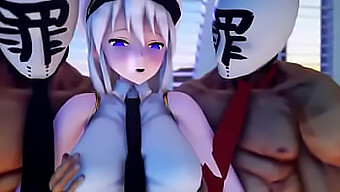 วิดีโอ 3d Hentai ของประสบการณ์การใช้ปากและการหลั่งของ Azurlane