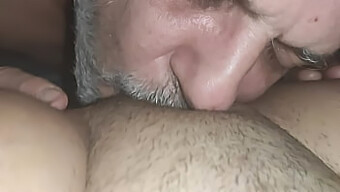 Luna Lexx Gets Her Wet Pussy Devoured By A Hairy, Older Man