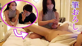 Amateur Japanese Boy'S First Handjob Experience With Reverse Cowgirl And Squirting